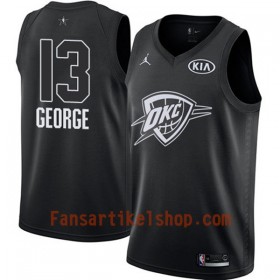 NBA Oklahoma City Thunder Trikot Paul George 13 2018 All-Star Jordan Brand Schwarz Swingman - Herren